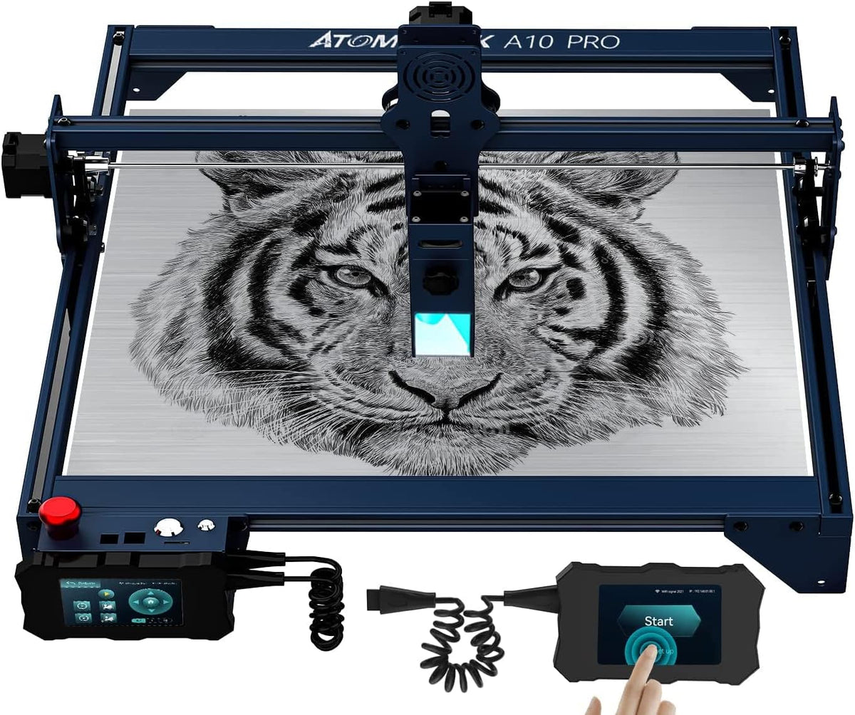 Lasergraveermachine Voor Hout, Metaal En Glas – Graveermachine – Lasergraveerder – Laser Snijmachine – Laser Cutter – 10-11 W Optisch Vermogen – Offline Touch-Bedieningspaneel