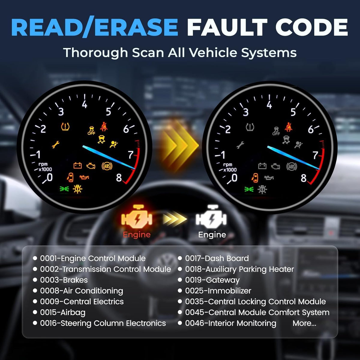 AUTOPHIX Elite Volledige Systemen Diagnostische Scan Tool Compatibel met VW Automotive Volledige Functies OBD2 Scanner Code Reader Batterij Registratie Tool Compatibel met VW Audi Na 1996