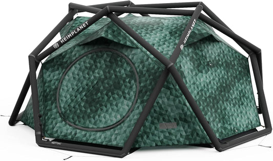 HEIMPLANET Origineel | 2022 The Cave tent voor 2-3 personen | Opblaasbare campingtent | Buitentent en tentvloer - Waterkolom 5000 mm | Ondersteunt 1% voor de planeet