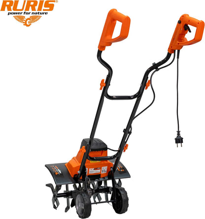 RURIS Elektrische motorhak 160RE - 1600W, breedte 450 mm, diepte 220 mm, 24 messen, elektronische rem, 2 wielen, licht en stil