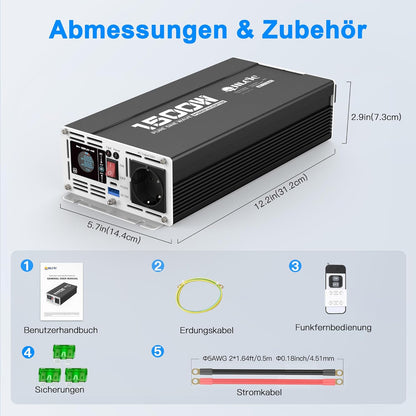 1500W12V omvormer
