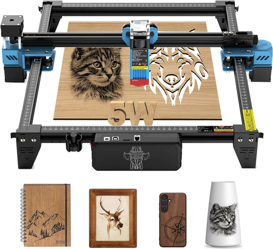 Twotree TTS-55 Pro 20 W lasergraveermachine, 3D-houten puzzel, 5,5 W lasergraveermachine, laservermogen, vaste focusmachine