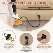 KingCamp Opblaasbare bank, outdoor, camping, luchtbank, met rugleuning, armleuning, opblaasbare bank, camping, voor indoor, outdoor, party, reizen, strand