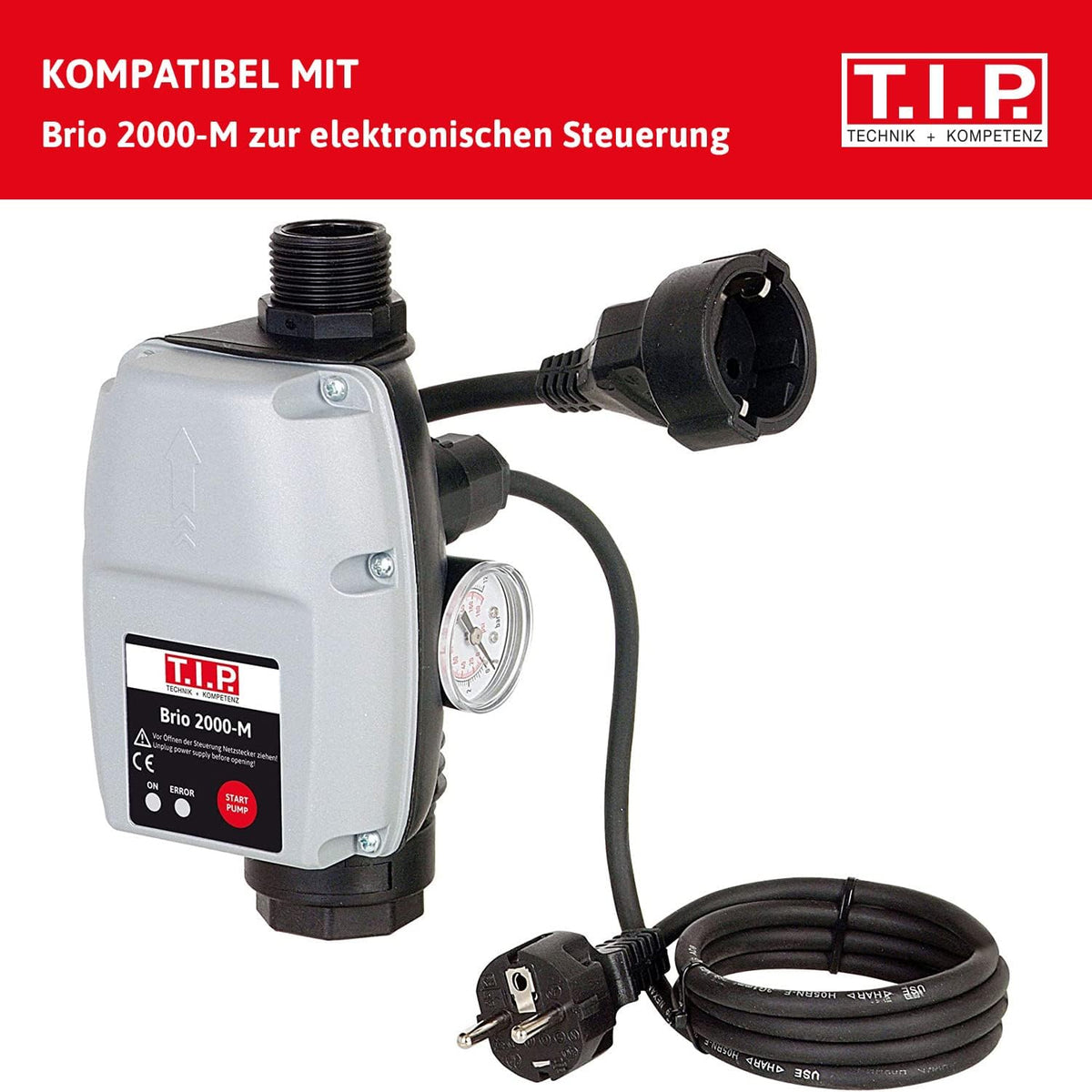Tuinpomp – Waterpomp – Zelfaanzuigende Pomp – Besproeiingspomp – Tuinwaterpomp – Roestvrijstalen Behuizing – 1.200 Watt Motor – 4.400 Liter Per Uur Debiet