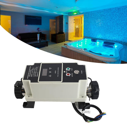 Zwembadverwarming – Zwembadverwarmer – Waterverwarmer – Spa Verwarmer – Bubbelbad Verwarmer – 220-240V – 2,7-3,3 kW – Digitaal Display