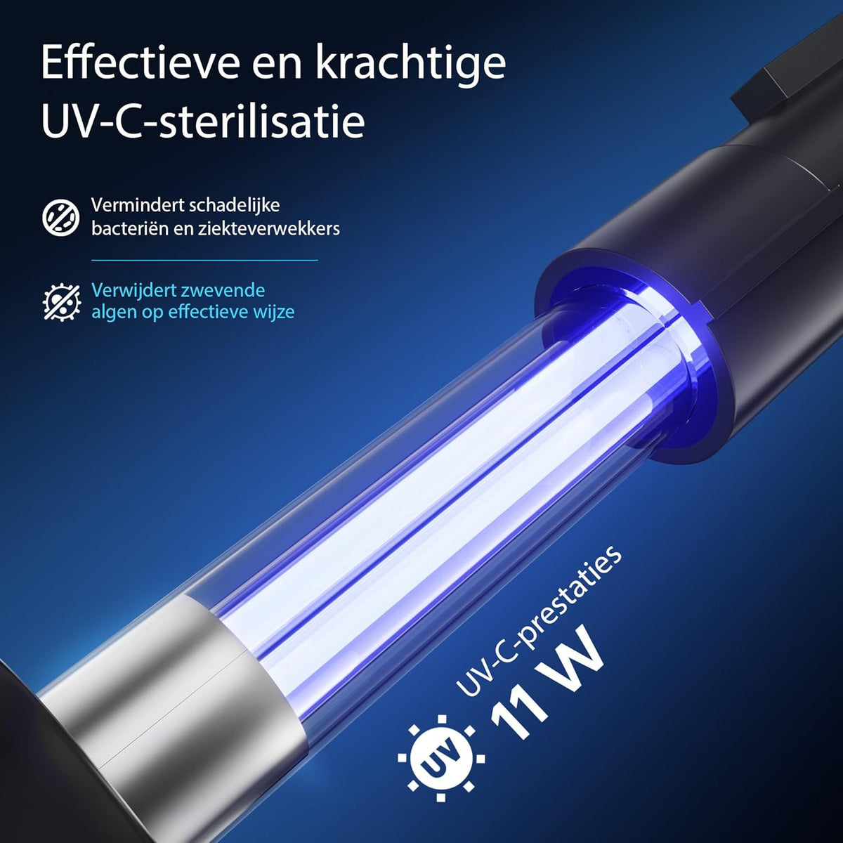 Drukfilterset 6000 l 11 W UVC 25 m slang 65 W vijverpomp