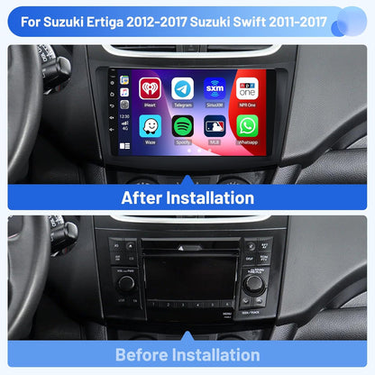 Autoradio – Multimedia Systeem – Navigatie Radio – Auto Stereo – Inbouw Radio – 9 Inch Touchscreen – Wireless CarPlay & Android Auto