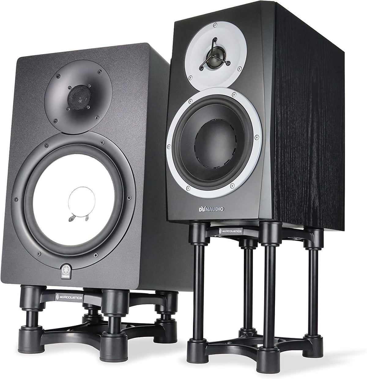 IsoAcoustics Iso-Stand Series Speaker Isolation Stands with Height & Tilt Adjustment: Iso-155 (15.5 x 19 cm) Pair