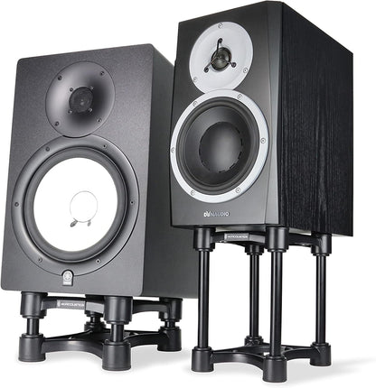 IsoAcoustics Iso-Stand Series Speaker Isolation Stands with Height & Tilt Adjustment: Iso-155 (15.5 x 19 cm) Pair