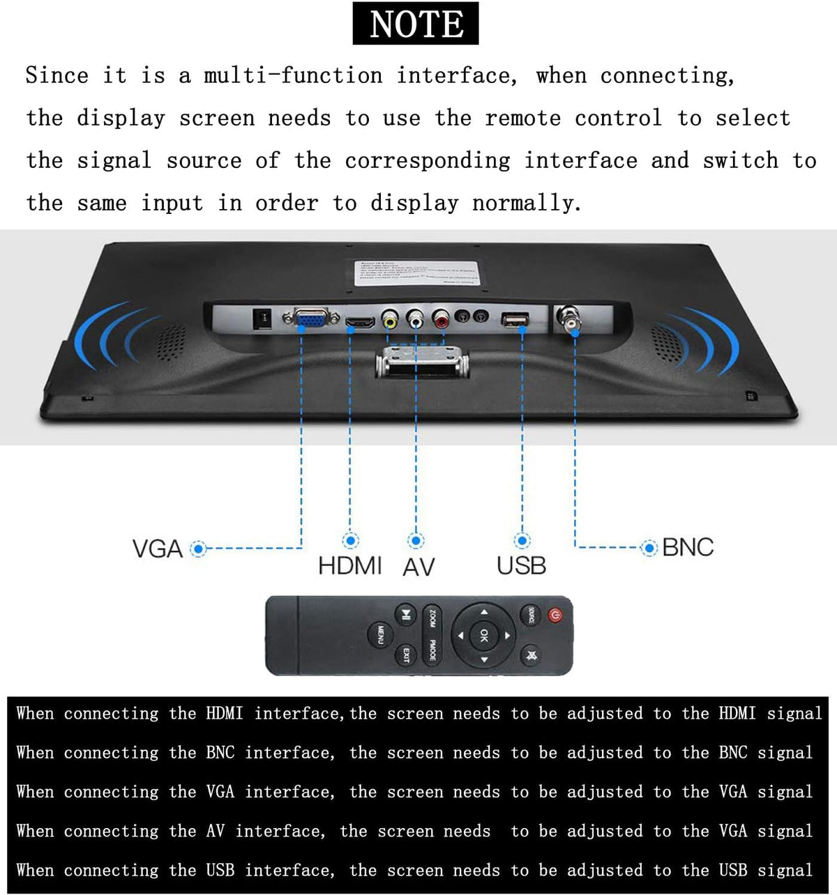 19 inch monitor CCTV scherm beveiligingscamera multifunctionele HDMI AV BNC VGA ingang USB-interface computermonitor resolutie 1440 x 900