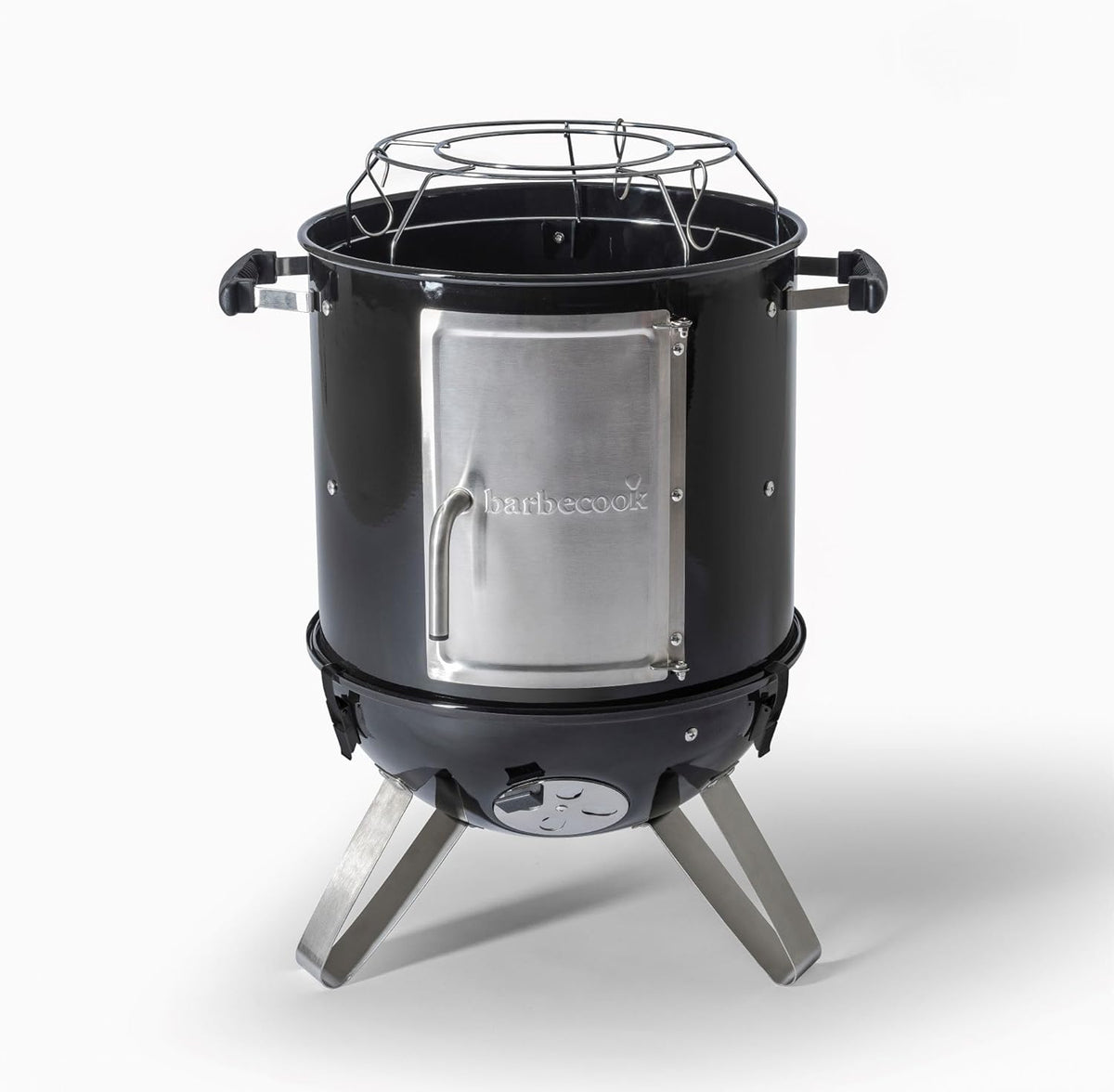 Barbecook rookoven Oskar S uit email zwart 40cm 43.5x55x88cm