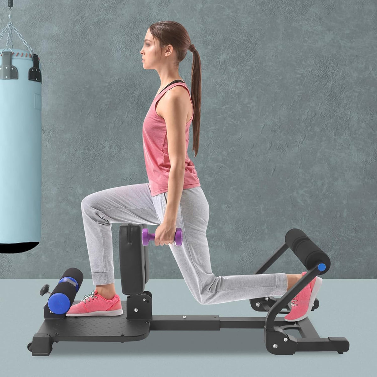 Home Rowing Machine, Foldable with Elastic Band, Hydraulic Leg Press, Rowing Machine for Cardio and Strength Training, Home Fitness Equipment, Space Saving, Up to 120 kg - QUORE