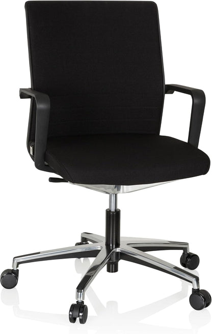 hjh OFFICE 608908 bureaustoel Move-TEC 3D stof zwart draaistoel voor dynamisch en gezond zitten