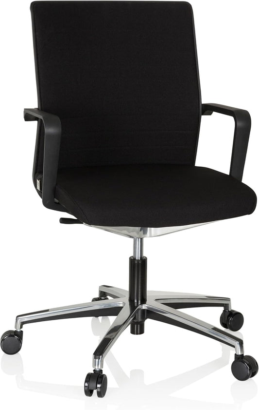 hjh OFFICE 608908 bureaustoel Move-TEC 3D stof zwart draaistoel voor dynamisch en gezond zitten