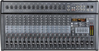 16-Kanaals Mixer – Mengpaneel – Mengtafel – Audio Mixer – Geluidsmixer – Bluetooth en USB – 380 Digitale Effecten