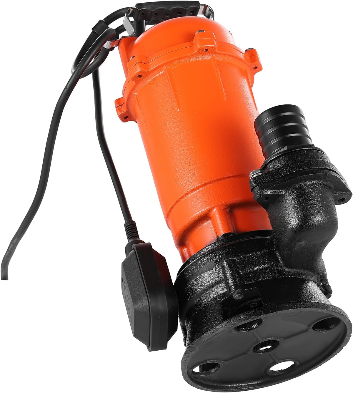 VEVOR Dompelpomp voor doos, 1500 W, 21000 l/u, van gietijzer met automatische vlotterschakelaar, maximale hefhoogte 18 m, afvoer van schoon en vuil water voor zwembad, tuin