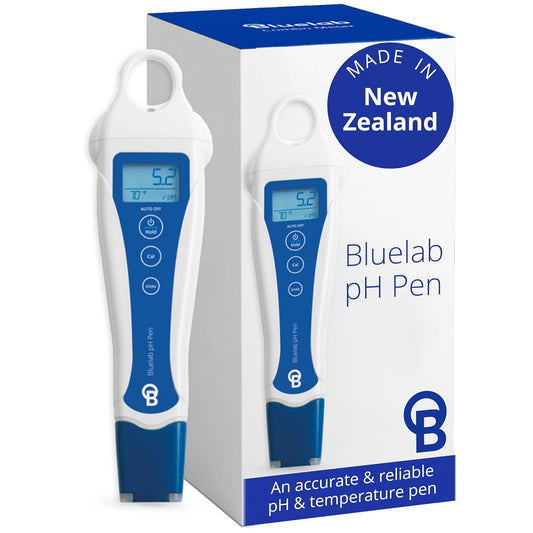 Bluelab PENPH pH-pen, volledig waterdichte zaktester, eenvoudige kalibratie, sonde met dubbele junctie voor verbeterde nauwkeurigheid en duurzaamheid, wit