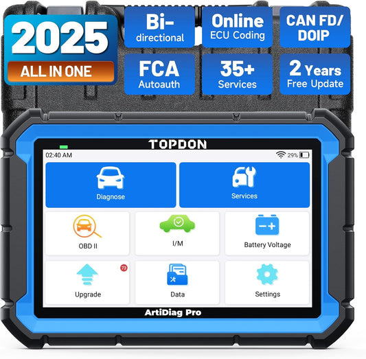 OBD2 Diagnoseapparaat – Auto Scanner – Foutcode Lezer – Diagnose Tool – Diagnosescanner – Bidirectionele Controle – 35+ Onderhoudsfuncties - QUORE