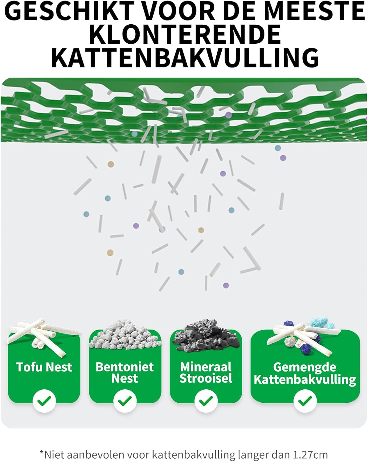 Automatische Kattenbak – Zelfreinigend – Slimme Kattenbak – Geurvrij – App-bediening – Extra Ruim 48x52 cm – Dubbele Geurcontrole & Lekvrij Ontwerp - QUORE