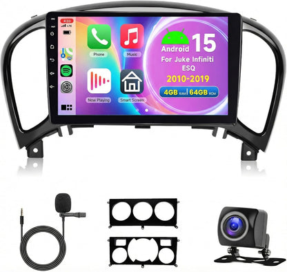 Autoradio – 2-DIN Radio, Multimediascherm, Navigatiesysteem, Touchscreen Radio – Geschikt voor geselecteerde modellen 2010-2019 – 9 Inch IPS Touchscreen – Wireless CarPlay & Android Auto