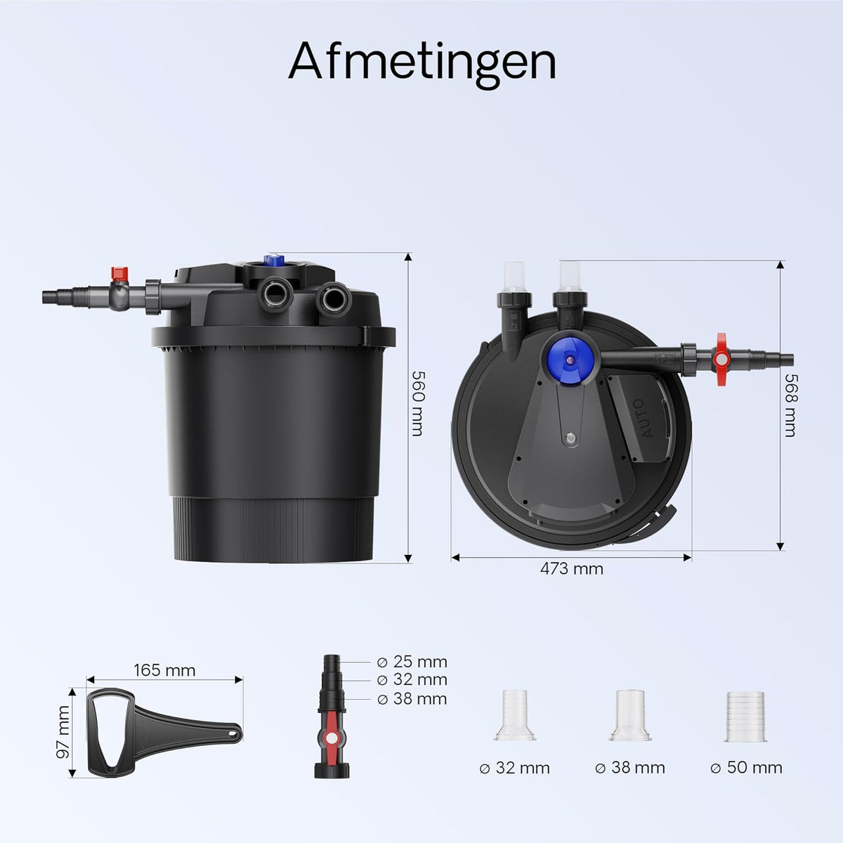 SunSun CPA-20000 drukvijverfilter met ingebouwde UVC-eenheid 36W voor vijvers tot 40000 liter