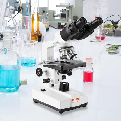Binoculaire Microscoop – Microscoop – Laboratoriummicroscoop – Biologische Microscoop – Composiet Microscoop – 40x-2500x Vergroting – Instelbare LED Verlichting