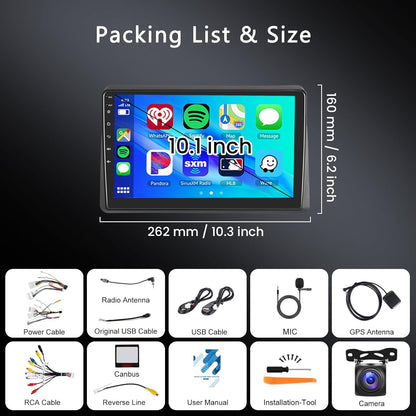 Hodozzy 2G + 64G Android-radio voor Renault Master 2019-2022 met Carplay Android Auto, draadloos, 10,1 inch (25,7 cm) touchscreen, GPS, Bluetooth, WLAN, DSP FM/RDS radio, stuurwielafstandsbediening