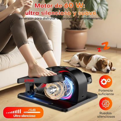 Undertable Elliptical Trainer for Home, 2-in-1 Electric Elliptical Trainer with 15 Speeds and 3 Automatic Modes, Pedal Trainer for Seniors with Remote Control, Silent and Portable Leg Trainer - QUORE