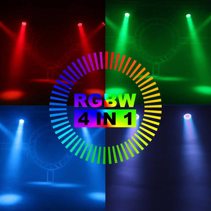 SHEHDS bewegen hoofd licht LED 19x15W RGBW 4 in 1 straal/wassen/zoom effect schermlichten DMX professionele controle zijn geactiveerde DJ verlichting voor Kerstmis discotheek en nachtkast