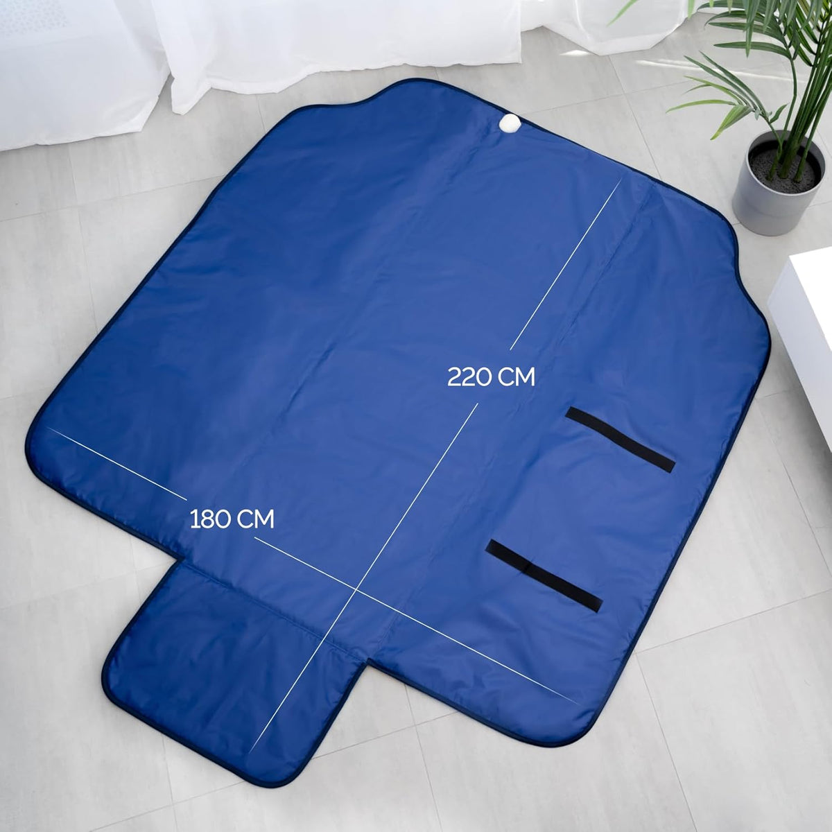 Infrared Sauna Blanket 220x180cm, 2 Zones Remote Control, Portable Home SPA, Infrared Therapy, Body Detox Fitness Heat Sweat Anti-Ageing, Beauty Device - QUORE