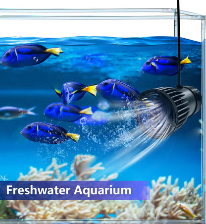 CONQUERALL 430-2160GPH 15W Golfmaker voor Aquarium 24V GELIJKSTROOM Vis Tank Golfmaker Sinusgolftechnologie Grote Debiet en Ultrastil Kostuum voor Zoetwater en Zoutwater