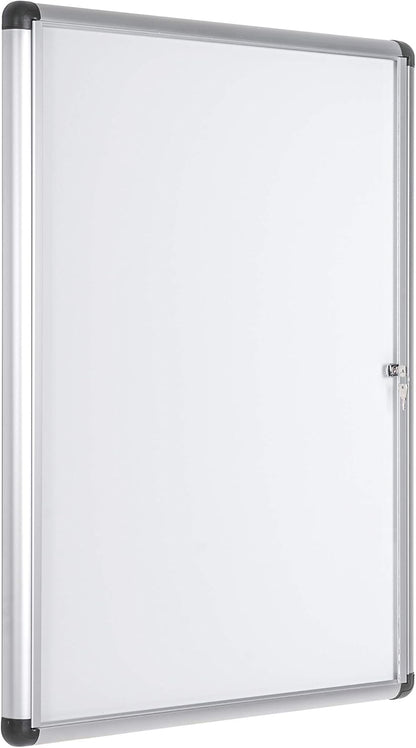 Bi-Office Enclore Extra Magnetische Vitrinekast, Geanodiseerd Aluminium Omlijsting, Verticaal 9xA4