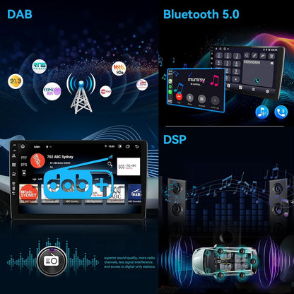 Autoradio Jeep Renegade – Multimedia Speler – Navigatiesysteem – 2 DIN Hoofdunit – Auto Stereo – Android 14 – 9 Inch Touchscreen – Draadloos CarPlay & Android Auto – GPS Navigatie – Dual Band WiFi