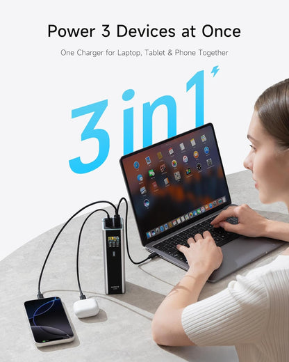 CUKTECH 15 Ultra Power Bank 20000mAh 165W Fast Charging 3 Port USB C Portable Charger Fast Self-Charging TFT Digital Display Battery Pack Compatible with MacBook Pro/Air/iPad/iPhone 16/Samsung/Dell - QUORE