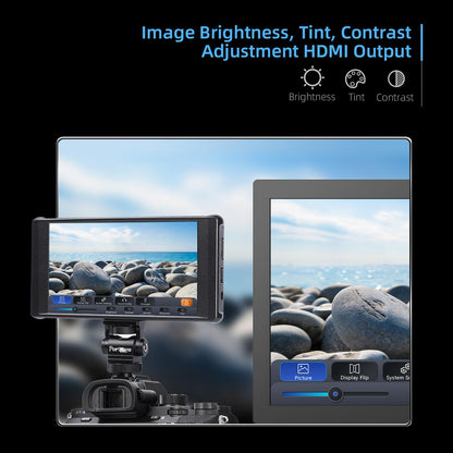 Cameramonitor – Field Monitor – Videomonitor – DSLR Monitor – Touchscreen Monitor – 5,2 Inch IPS Touchscreen – Focus Peaking & 3D LUT Uitvoer