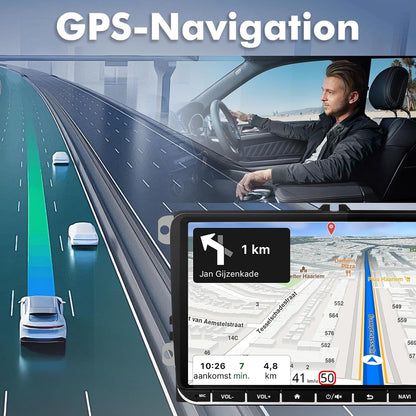 4+64G Android 14 Car Stereo voor VW Golf / Seat / Passat / Polo / Jetta / Touran 9 inch Multimedia Stereo Radio met Wireless Carplay Android Auto Mirror Link SWC GPS Bluetooth WiFi FM Backup Camera