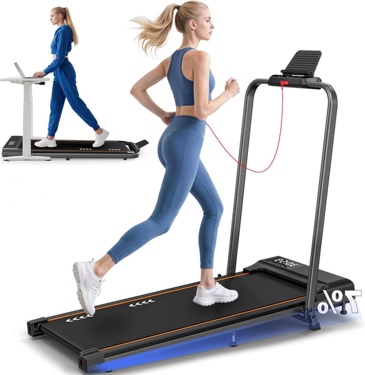 Loopband – Homeloopband – Loopapparaat – Fitnessapparaat – Wandelband – Inklapbaar Ontwerp – Traploos Verstelbare Snelheid 1-12 km/u - QUORE