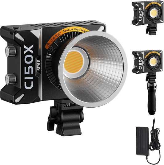 LED Videolamp – COB Lamp – Fotolamp – Cameralamp – Continu Licht – 150W Vermogen – Bi-Color 2800K-6500K