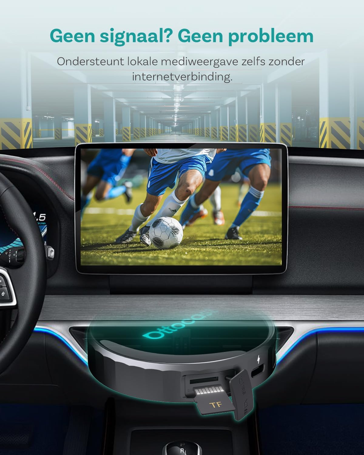 (2026 Nieuw) OTTOCAST P3 Pro CarPlay AI Box, 3-in-1 Draadloze CarPlay & Android Auto Adapter met HDMI-uitgang, 8+128GB, 5G WiFi, Split Screen, Download Elke App, OTA Upgrade voor Bedrade CP/AA Auto’s