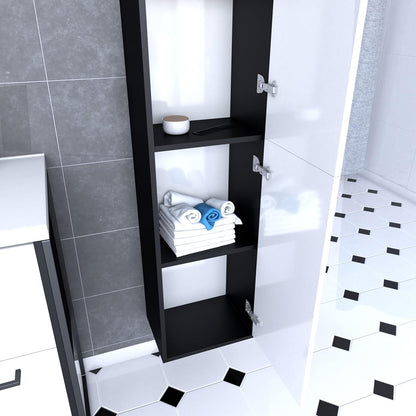 Aurlane PACM048 Structura P048 badkamerzuil, zwart/wit