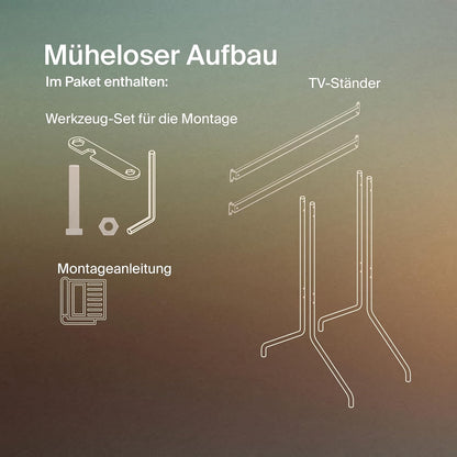 Pedestal Moon Rollin' TV-standaard met Wieltjes | Geschikt voor Televisies van 40 tot 70 inch | Televisiestandaard & TV-wagen oprolbaar | TV Meubel voor Woonkamer | Monitor & TV Stand (blauw)