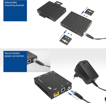 ACT HDMI KVM Extender, HDMI over Ethernet tot 70 m via CAT6/6A, 4K video 60Hz, 2-poorts USB voor muis en toetsenbord, EDID HDCP – AC7815