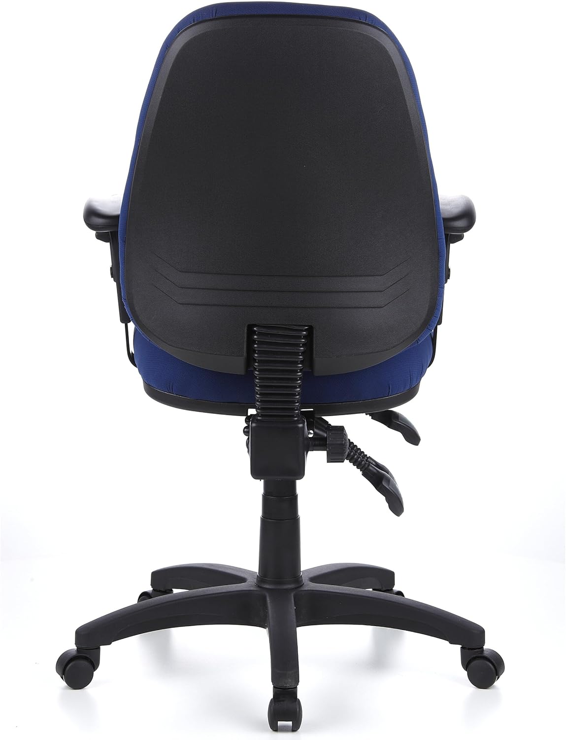 hjh OFFICE 702020 bureaustoel draaistoel Zenit Pro stof, blauw, extreem dikke vaste bekleding, zeer goede verstelmogelijkheden, in hoogte verstelbare armleuningen, ergonomische bureaustoel