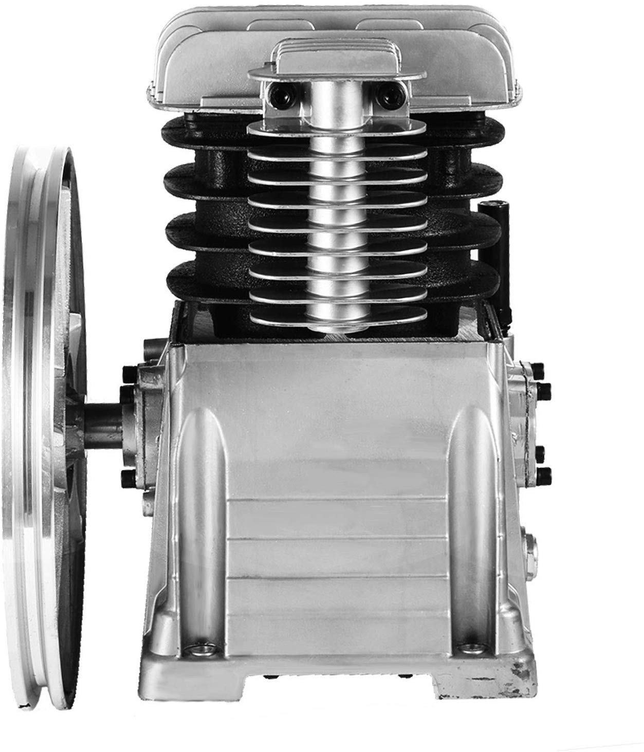 Luchtcompressorkop – Compressorpomp – Persluchtpomp – Zuigercompressor – Cilinderkop – 3 pk Vermogen – Robuuste Aluminium Behuizing