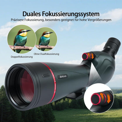 Spotting Scope – Verrekijker – Kijker – Telescopische Lens – Vogelspotter – 20-60x Zoom – 80mm FMC BAK4 Lens – Waterdicht IPX7 – Dubbele Focus – Met Statief en Telefoonadapter