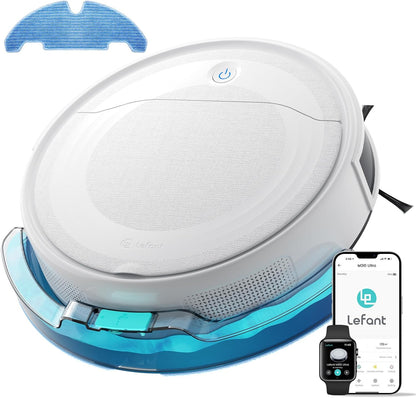 Lefant M310 Ultra Robotstofzuiger, 6000 Pa, lasernavigatie, nauwkeurige obstakelvermijding, bediening via app/Alexa, anti-klitten, ideaal voor dierenharen, haar en harde vloeren, M310 Ultra