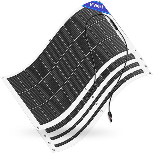 Flexibel Zonnepanelenset – Opvouwbare Zonnepanelen – Solar Modules – Mobiele Zonne-energie – Lichtgewicht Zonne-energie – 520 Watt Vermogen – Waterdicht en Slank Ontwerp