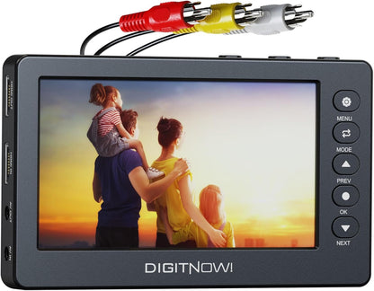 VHS naar digitale converter, HD Video Grabber, 1080p 60 fps video naar digitale converter, opnemen van video en audio van VCR, VHS, Hi8, DVD, camcorder (zwart mini DV-afspeelapparaat)
