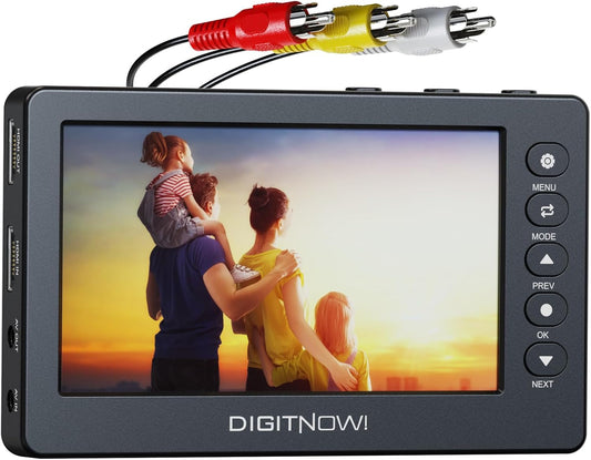 VHS naar digitale converter, HD Video Grabber, 1080p 60 fps video naar digitale converter, opnemen van video en audio van VCR, VHS, Hi8, DVD, camcorder (zwart mini DV-afspeelapparaat)