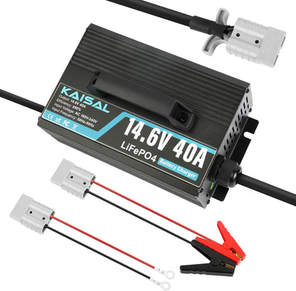 LiFePO4 Acculader – Lithium Acculader – Batterijlader – 12V Acculader – Camper Acculader – 14,6V 40A Snel Opladen – 0V Activeringsfunctie Voor Diep Ontladen
